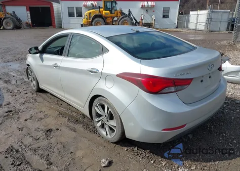 2014 Hyundai Elantra Limited from USA, damaged, VIN KMHDH4AE2EU038787